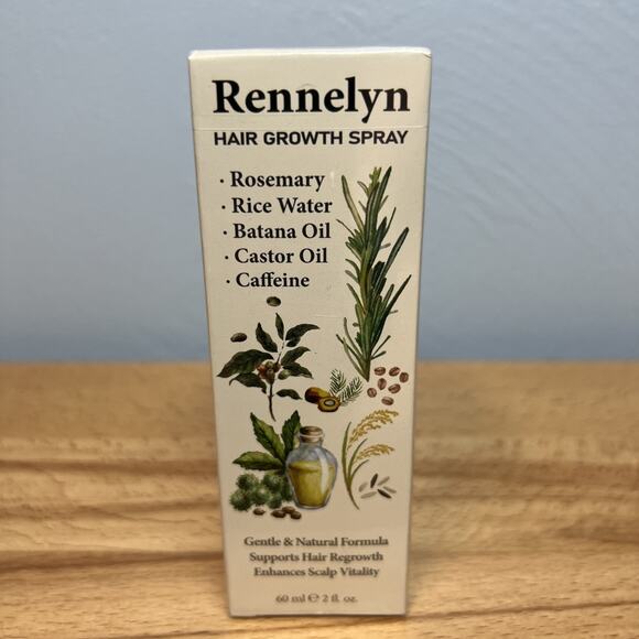 Rennelyn Hair Growth Oil Spray: Rosemary Castor Batana Oil Rice Water Caffeine - Picture 1 of 6